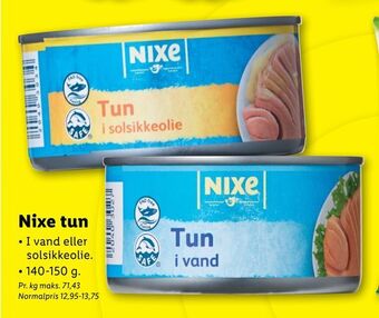Lidl Nixe tun tilbud