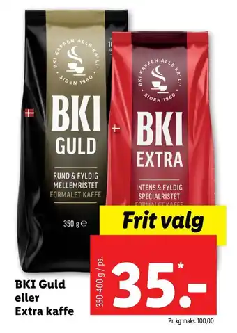 Lidl Bki guld eller extra kaffe tilbud