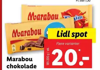 Lidl Marabou chokolade tilbud