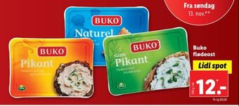 Lidl Buko flødeost tilbud