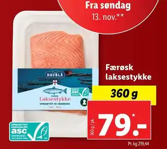 Færøsk laksestykke