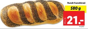 Lidl Rundt franskbrød tilbud