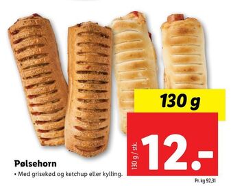 Lidl Pølsehorn tilbud