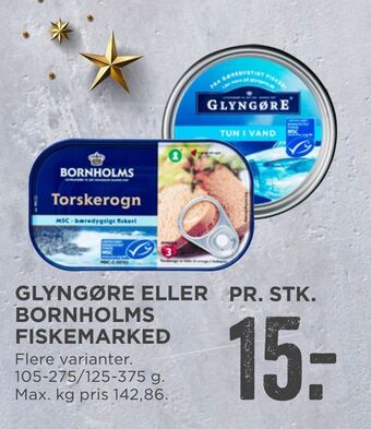 MENY Glyngøre eller bornholms fiskemarked tilbud