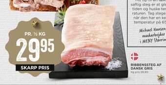 MENY Ribbenssteg af dansk gris tilbud