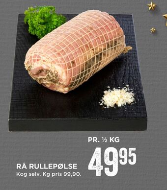 MENY Rå rullepølse tilbud