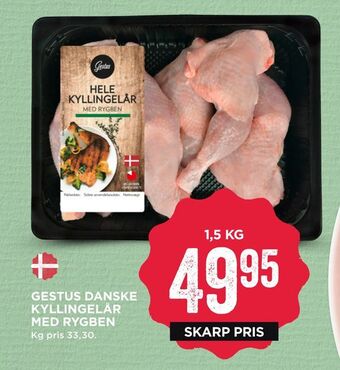 MENY Gestus danske kyllingelår med rygben tilbud