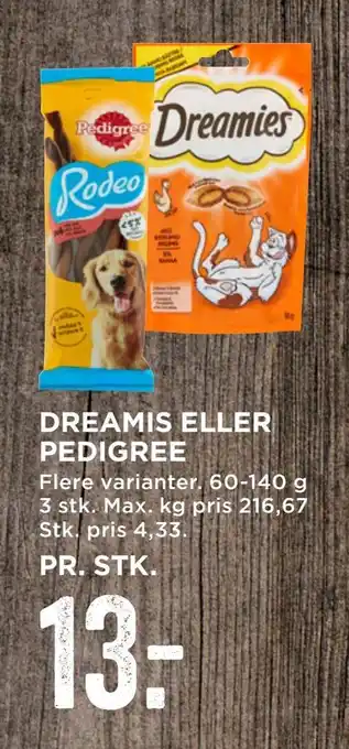 MENY Dreamis eller pedigree tilbud
