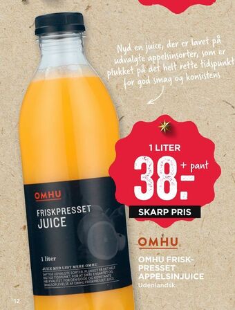 MENY Omhu frisk- presset appelsinjuice tilbud