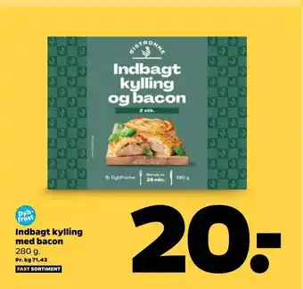 Netto Indbagt kylling med bacon tilbud
