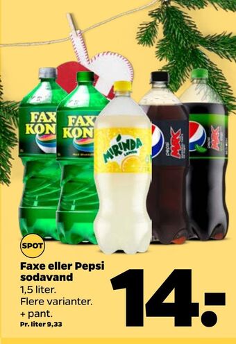 Netto Faxe eller pepsi sodavand tilbud
