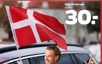 Netto Flag til bilrude tilbud