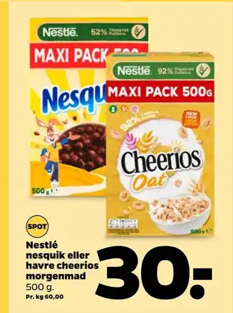 Netto Nestlé nesquik eller havre cheerios morgenmad tilbud