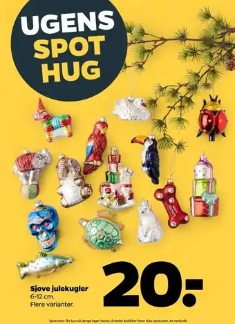 Netto Sjove julekugler tilbud