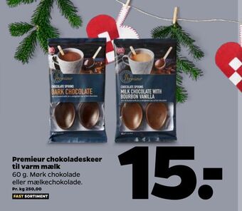 Netto Premieur chokoladeskeer til varm mælk tilbud
