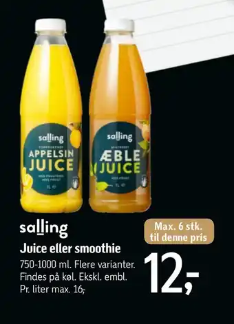 Føtex Juice eller smoothie tilbud