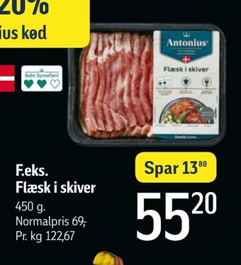 Føtex Flæsk i skiver tilbud