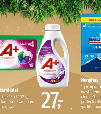 Føtex A+ vaskemiddel tilbud