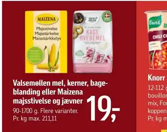 Føtex Valsemøllen mel, kerner, bageblanding eller maizena majsstivelse og jævner tilbud