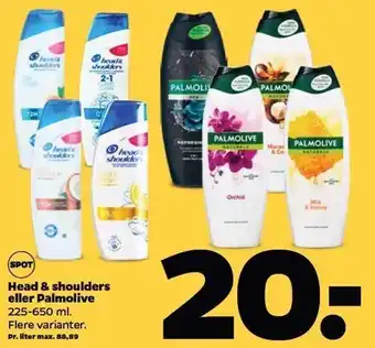 Netto Head & shoulders el. palmolive tilbud