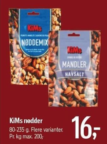 Føtex Kims Nødder tilbud
