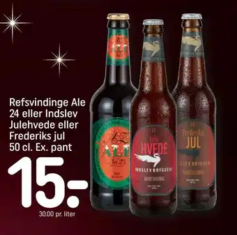 Refsvindinge ale 24 eller indslev julehvede eller frederiks jul