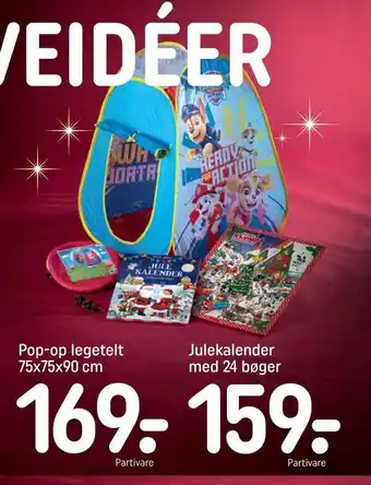 REMA 1000 Julekalender med 24 bøger tilbud