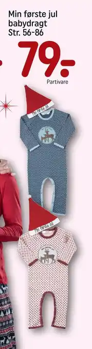 REMA 1000 Min første jul babydragt tilbud