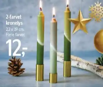 Føtex 2-Farvet Kronelys tilbud