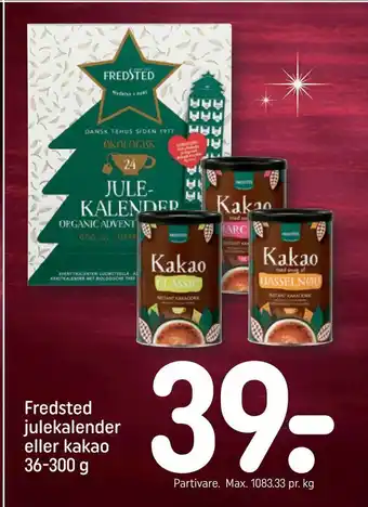 Fredsted julekalender eller kakao