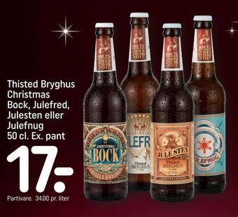 Thisted bryghus christmas bock, julefred, julesten eller julefnug