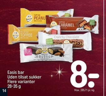 REMA 1000 Easis bar uden tilsat sukker tilbud