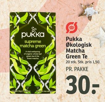 SPAR Pukka økologisk matcha green te tilbud