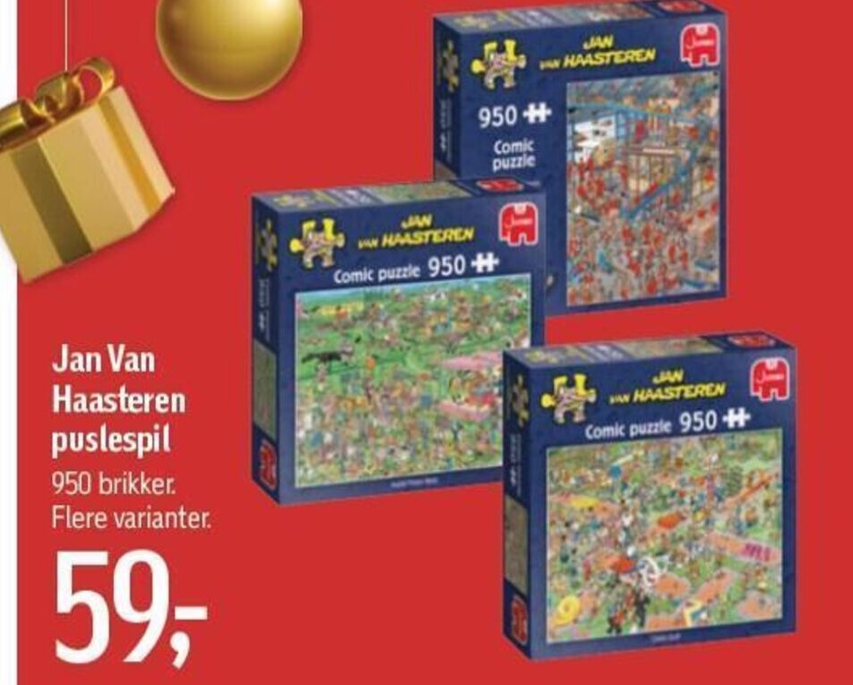 Jan Van Haasteren Puslespil tilbud hos Føtex
