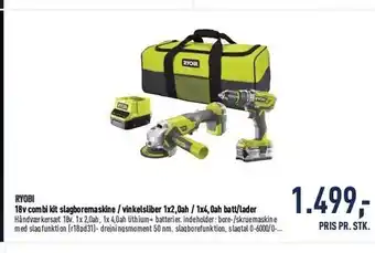 Johannes Fog Ryobi combi kit tilbud