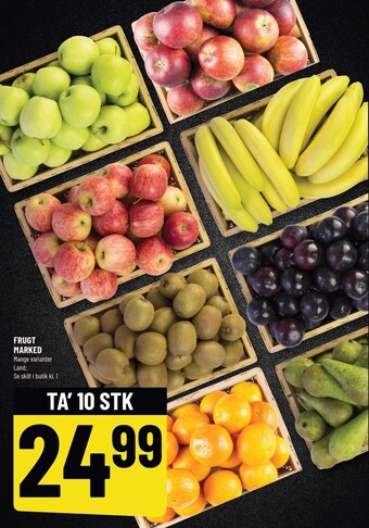 Frugt marked - 10 stk.