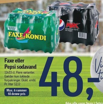 Føtex Faxe Eller Pepsi Sodavand tilbud