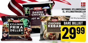 Løvbjerg Hotwings, Kyllingekebab El. Kyllingefrikadeller tilbud