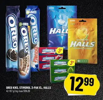 Løvbjerg Oreo Kiks. Stimorol 3-pak El. Halls tilbud