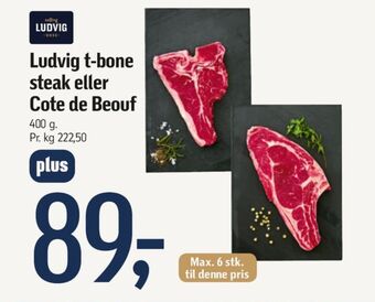 Føtex Ludvig t-bone steak tilbud