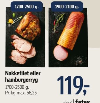 Føtex Ukendt nakkefilet tilbud