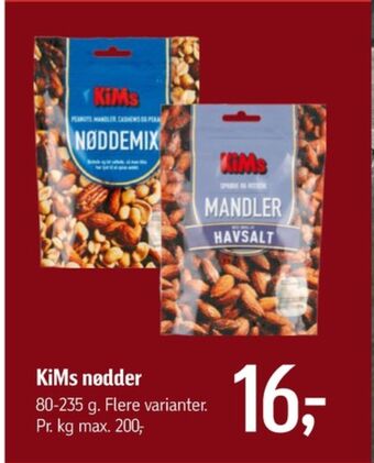 Føtex Kims mandler tilbud
