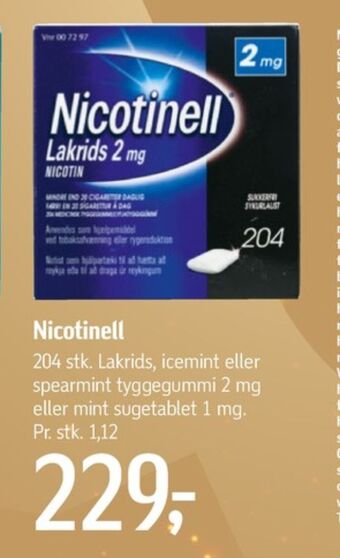 Føtex Nicotinell nikotintyggegummi tilbud