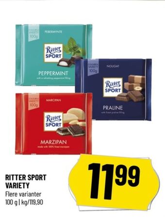Løvbjerg Ritter sport chokoladeplade peppermint tilbud