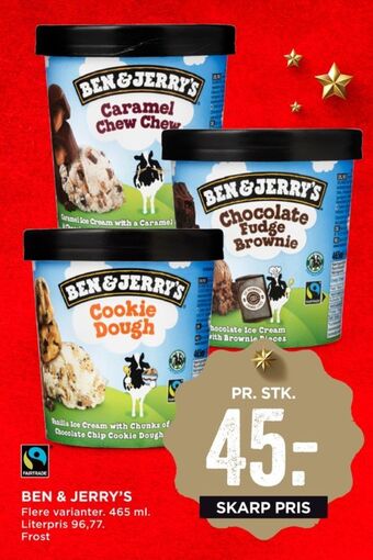 MENY Ben & jerry's is tilbud