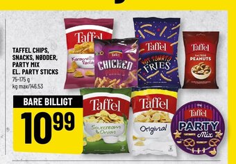 Løvbjerg Taffel Chips, Snacks, Nødder, Party Mix El. Party Sticks tilbud