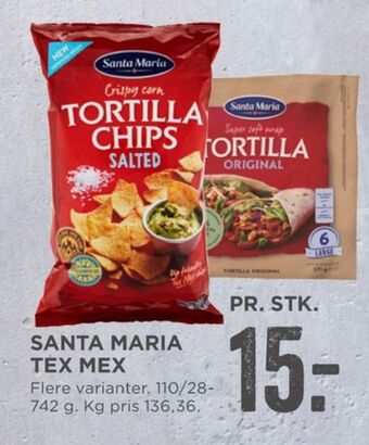 MENY Santa maria tortillachips tilbud