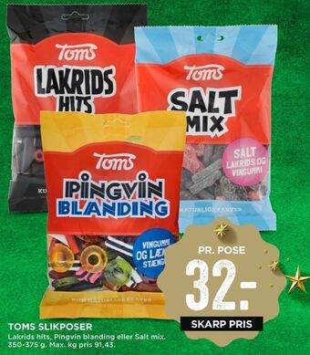 MENY Lakridshits slikposer tilbud