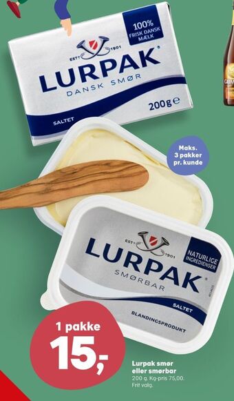 SuperBrugsen Lurpak smør tilbud