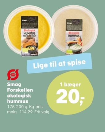 SuperBrugsen Smag forskellen hummus tilbud